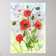 "Mohnblumen-" Plakat