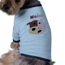 Moink: Cartoonkuh und Schweinhundet-shirt Hund T-shirt