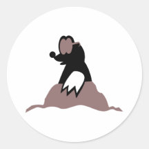 Mole Runde Sticker