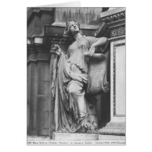 Moliere Brunnen, helle Komödie, 1844 Grußkarte