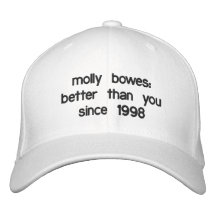 Molly bowes ist besser besticktes cap