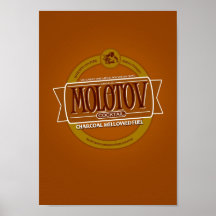 Molotowcocktail-Bier Posterdrucke