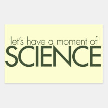 Moment der Wissenschaft Rechrteckaufkleber