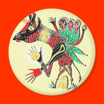 momma Giraffe magnete
