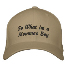 Mommas Junge Bestickte Baseballkappe