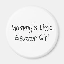 Mommys wenig Aufzugs-Mädchen Magnets