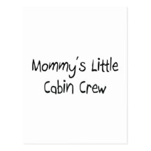 Mommys wenig Kabinen-Crew Postkarten