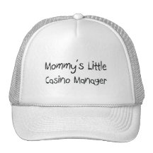 Mommys wenig Kasino-Manager Baseball Kappen