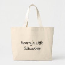 Mommys wenig Spülmaschine Leinentaschen
