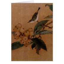 Momohatozu chinesische Vogelkunst Karten