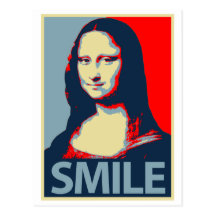 Mona Lisa Lächeln Postkarten