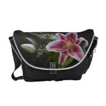 Mona Lisa Lilien-Blumen-Rickshaw-Bote-Tasche Kurier Taschen