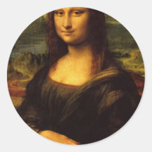 Mona Lisa Runde Sticker