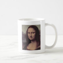 Mona Lisa stellen gegenüber Teehaferl