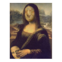 Mona Lisa Unmasked Postkarten