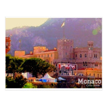 Monacos Palast Postkarte