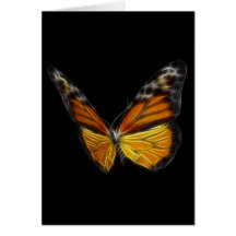 Monarch-orange Schmetterlings-Fliegen-Insekt Karte