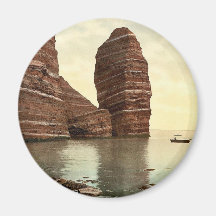 Mönch-und des Predigers Kanzel, Helgoland, Deutsch Kühlschrankmagnete