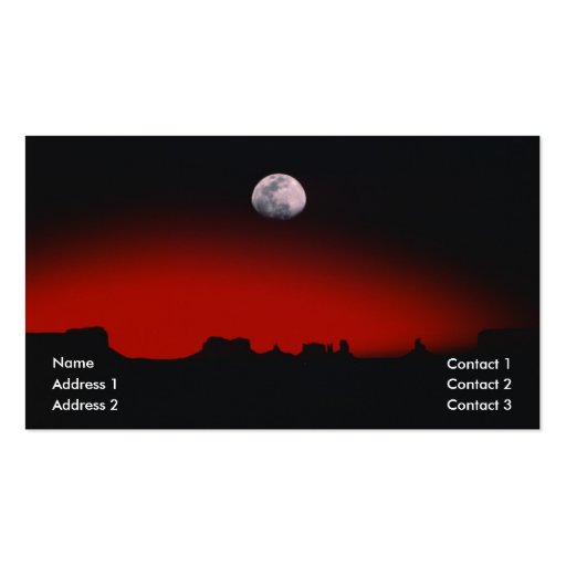 Mond-Aufstiegs-Visitenkarte
