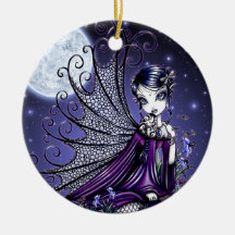 Mond-Fee-Verzierung "Maggy" gotische Weihnachtsornament