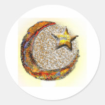 Mond-Stern - Islam Sticker