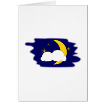 Mond Sterne Wolke moon stars cloud Karten