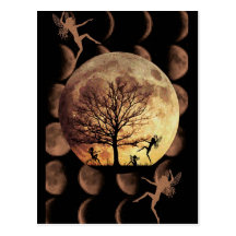 Mond-Tanz Postkarte