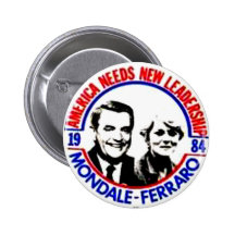 Mondale-Ferraro - Knopf Anstecknadelbutton