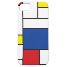 Mondrian Minimalistische Kunst iPhone 5 Schutzhülle