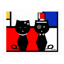 Mondrian Postkarte