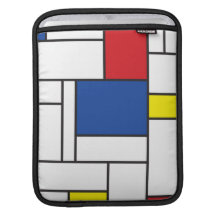 Mondrian unbedeutende De Stijl Kunst iPad Hülse iPad Sleeves