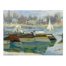 Monet - die Seine bei Asnieres Postkarte