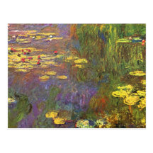 Monet Nympheas Wasser-Pflanzen Postkarten