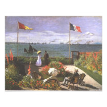 Monet Terasse morgens Meeresufer von Sainte Adress Individuelle Ankündigung