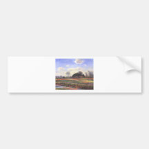 Monet-Tulpenfelder in Sassenheim-1886 Auto Sticker