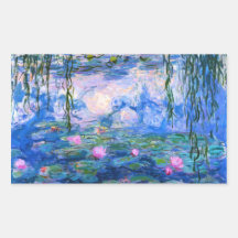 Monet Wasser-Lilien-Aufkleber