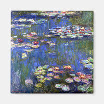 Monet Wasser-Lilien-Magnet Kühlschrankmagnet