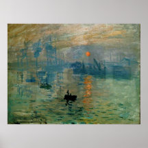 Monets Eindrucks-Sonnenaufgang (soleil levant) - 1 Plakat