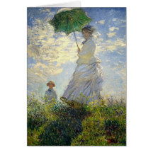 Monets Frau mit einem Sonnenschirm (der Stroll/der Grußkarten