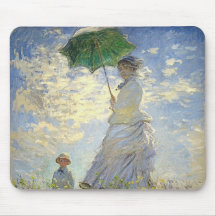 Monets Frau mit einem Sonnenschirm (der Stroll/der Mousepads