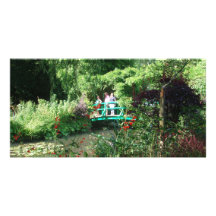 Monets Garten-Brücke Personalisierte Foto Karte