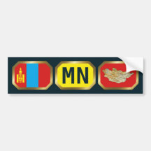 Mongolei-Flaggen-Karten-Code-Autoaufkleber