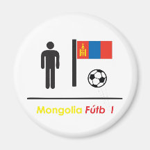 Mongolei-Fußball (futbol) Kühlschrankmagnet