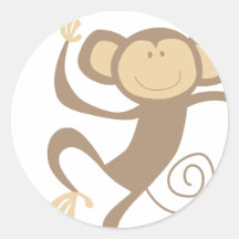 Monkeying herum ringsum Aufkleber