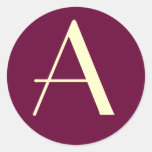 Monogramm-Aufkleber