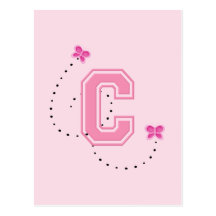 Monogramm-Buchstabe C Postkarten