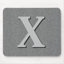 Monogramm-Buchstabe X Mousepads