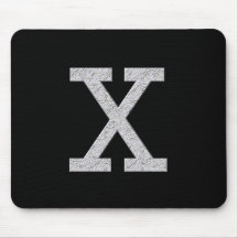 Monogramm-Buchstabe X Mousepads