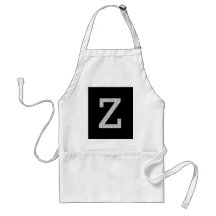 Monogramm-Buchstabe Z Schürze