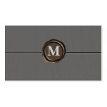 Monogramm businesscards visitenkarten vorlage